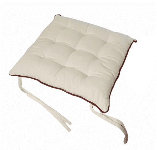 Cojín de silla beige 40 x 40