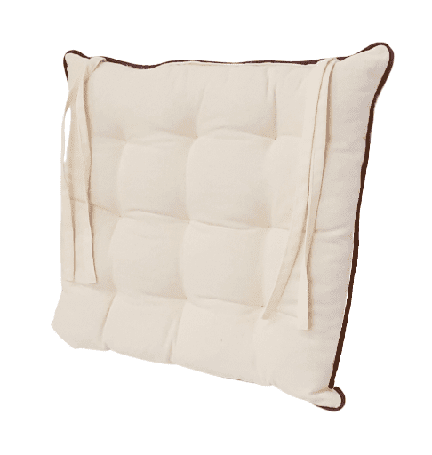 Cojín de silla beige 40 x 40 - 1