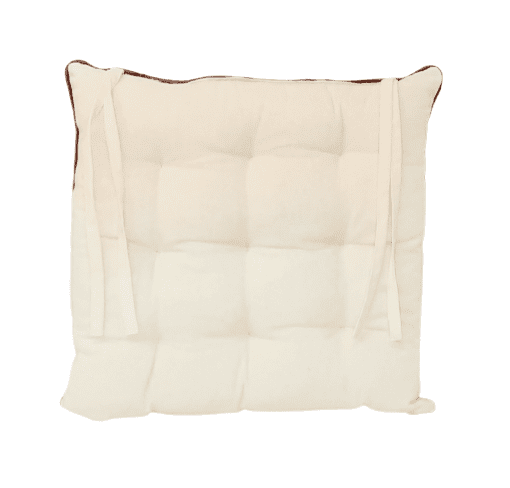 Cojín de silla beige 40 x 40 - 2