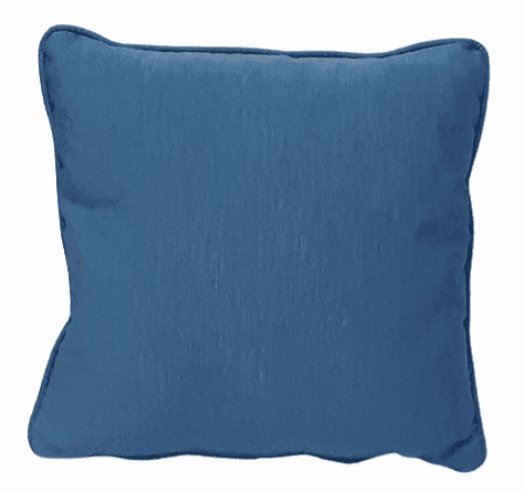 Cojines otomán azul con cordón 45 x 45 - 1