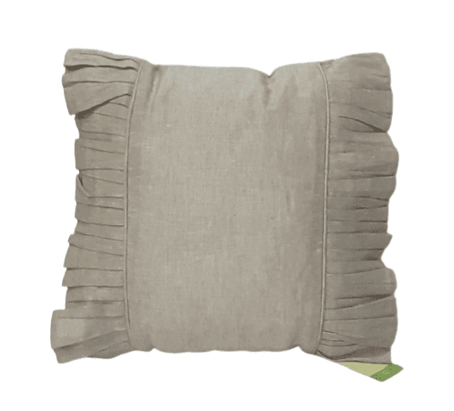 Cojines plisados color lino 40 x 40 - 1