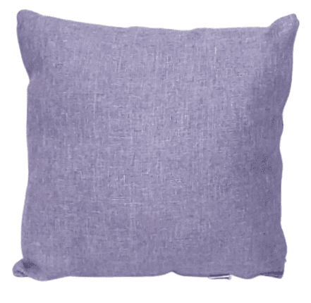 Funda cojín lila tela de saco 45 x 45