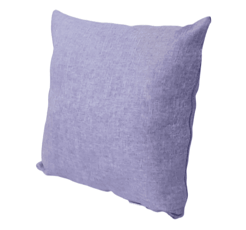 Funda cojín lila tela de saco 45 x 45 - 1