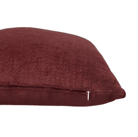 Funda cojín granate chenilla 45 x 45