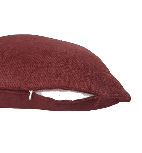 Funda cojín granate chenilla 45 x 45 - 4