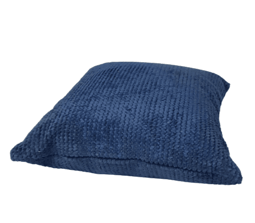 Fundas cojines azul tapicería rústica 45 x 45 - 1