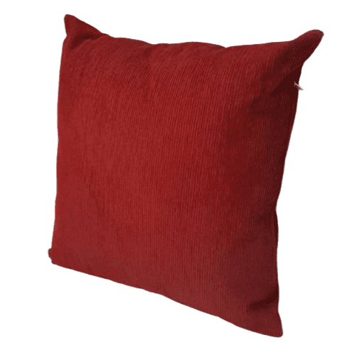 Funda cojín granate de pana 45 x 45