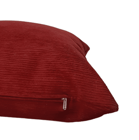 Funda cojín granate de pana 45 x 45 - 1