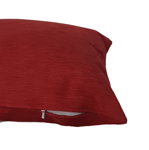 Funda cojín granate de pana 45 x 45 - 4