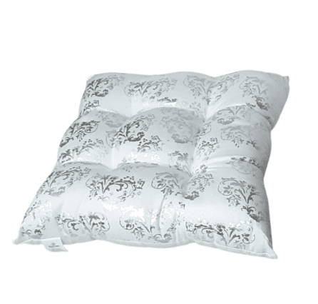 Cojines blancos y plata 40 x 40