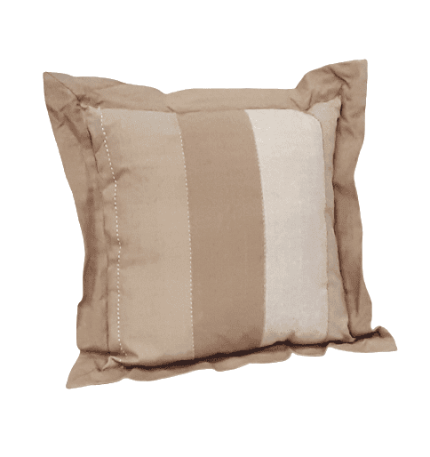 Cojines rayas anchas beige 40 x 40