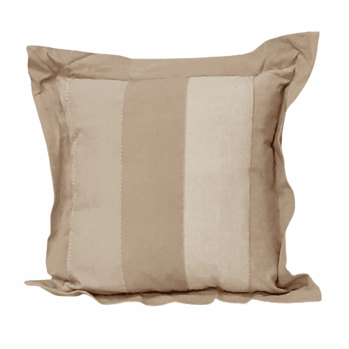 Cojines rayas anchas beige 40 x 40 - 1