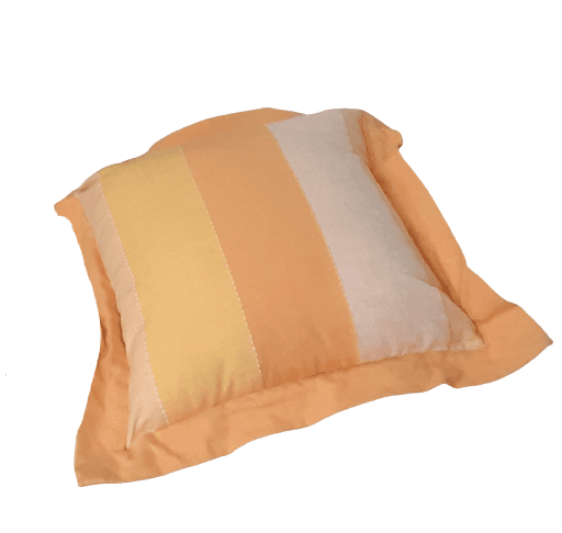 Cojines rayas salmón 40 x 40 - 1