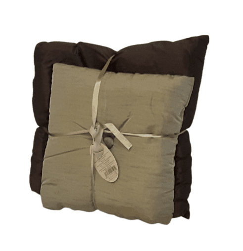 Cojines de seda marrón - 1