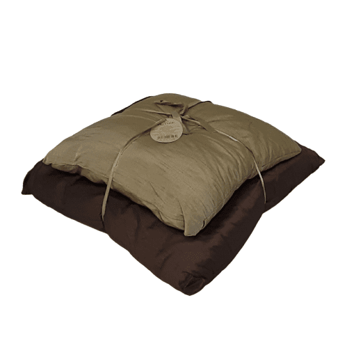 Cojines de seda marrón - 2