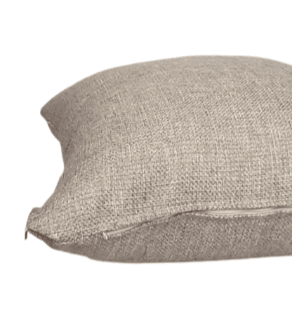 Funda de cojín de arpillera topo 50 x 50 - 1