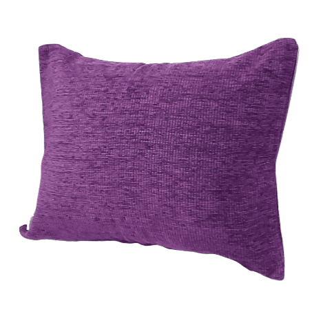 Funda de cojín de chenilla morado 45 x 60