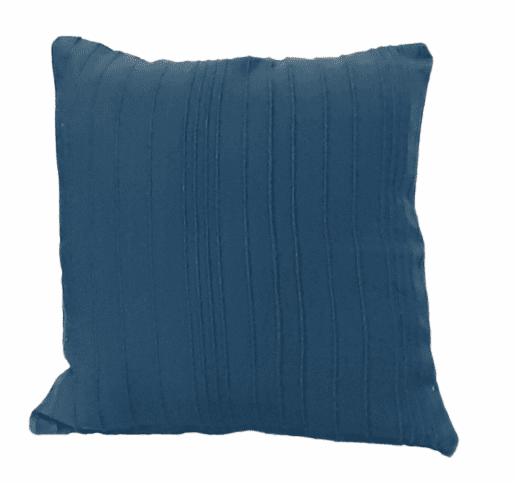 Funda de cojín azul petróleo rústica 45 x 45 - 3