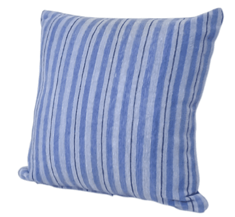 Fundas de cojín chenilla rayas azules 45 x 45
