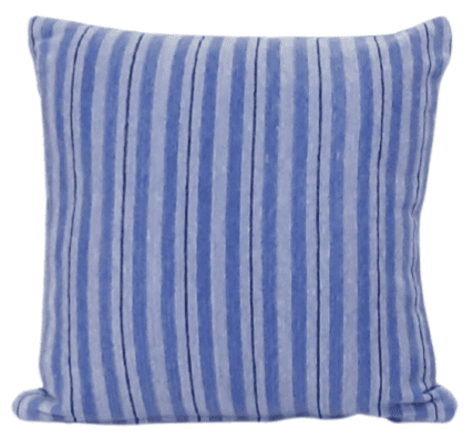 Fundas de cojín chenilla rayas azules 45 x 45 - 3