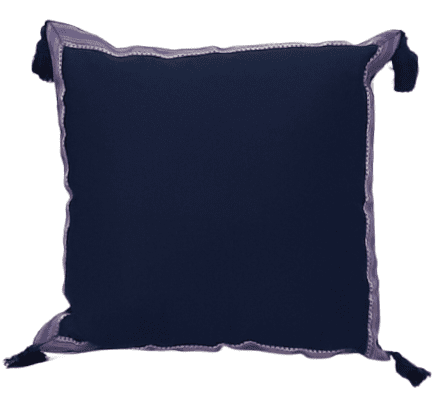 Funda de cojín árabe azul marino 45 x 45