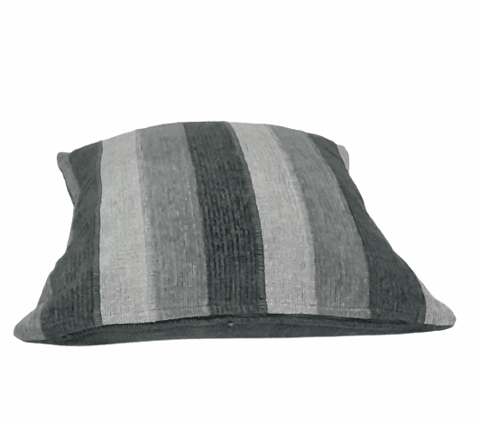 Funda de cojín de rayitas de chenilla 45 x 45 - 1
