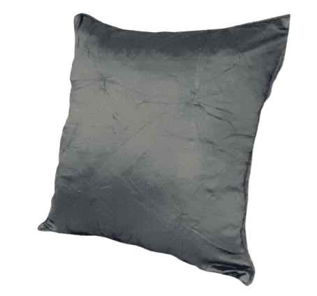 Funda de cojín de seda gris 40 x 40 - 1