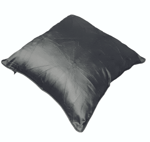 Funda de cojín de seda gris 40 x 40 - 2