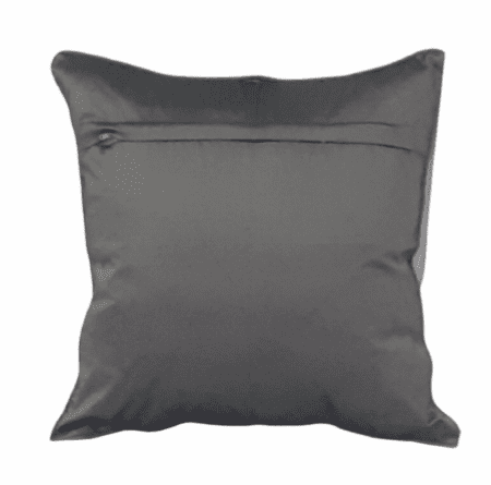 Funda de cojín de seda gris 40 x 40 - 3