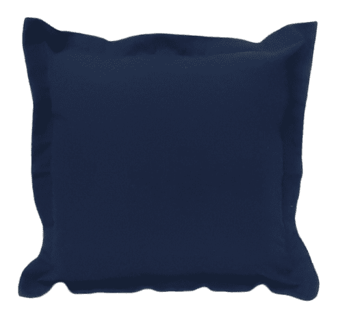 Funda cojín azul marino con pestaña 45 x 45