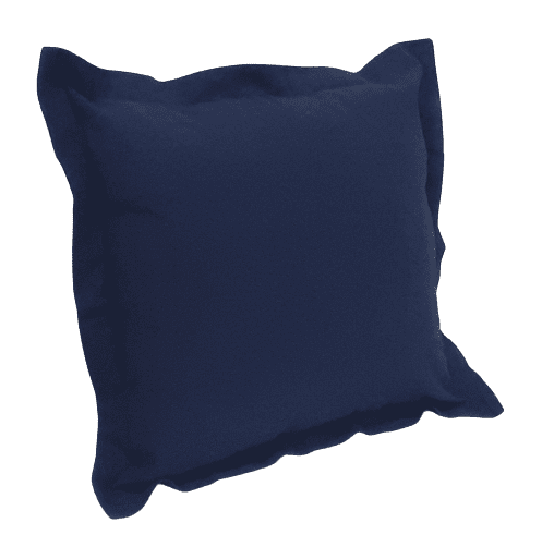 Funda cojín azul marino con pestaña 45 x 45 - 2