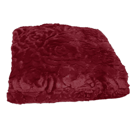 Mantita granate labrada 130 x 150