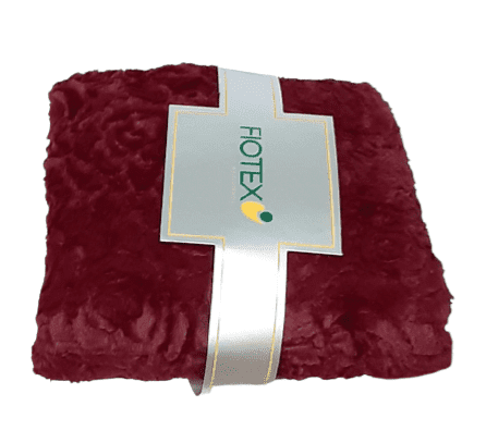 Mantita granate labrada 130 x 150 - 1