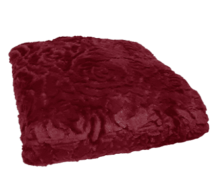 Mantita granate labrada 130 x 150 - 2