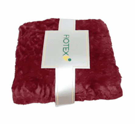 Mantita granate labrada 130 x 150 - 4