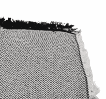 Plaid multiuso espigas negro - 1