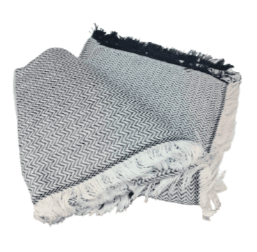 Plaid multiuso espigas negro - 2