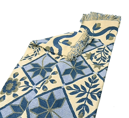 Colcha tejida verde 180 x 260 - 2