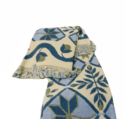 Colcha tejida verde 180 x 260 - 3