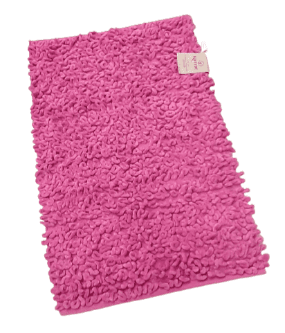Alfombra rizos rosa 60 x 90 - 1