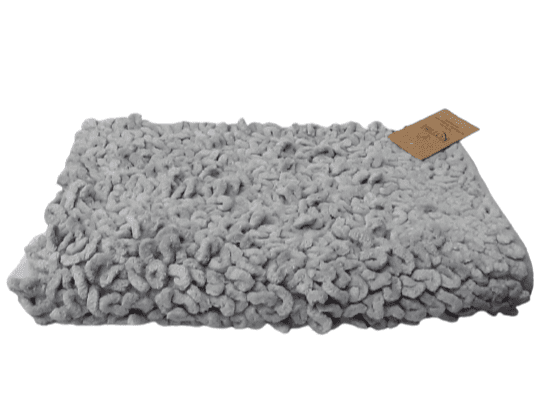 Alfombra rizos gris 60 x 90