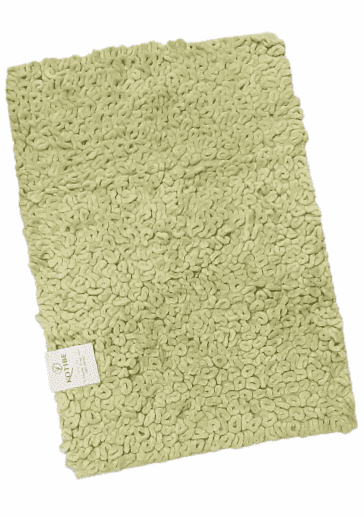 Alfombra rizos verde 60 x 90