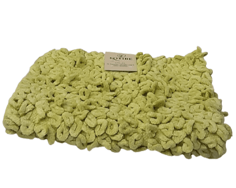 Alfombra rizos verde 60 x 90 - 1