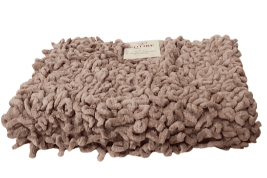 Alfombra rizos marrón 60 x 90