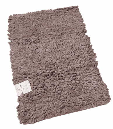 Alfombra rizos marrón 60 x 90 - 1