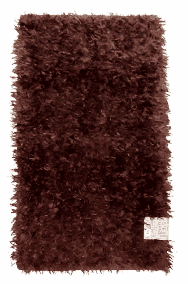 Alfombra marrón pelo 60 x 110