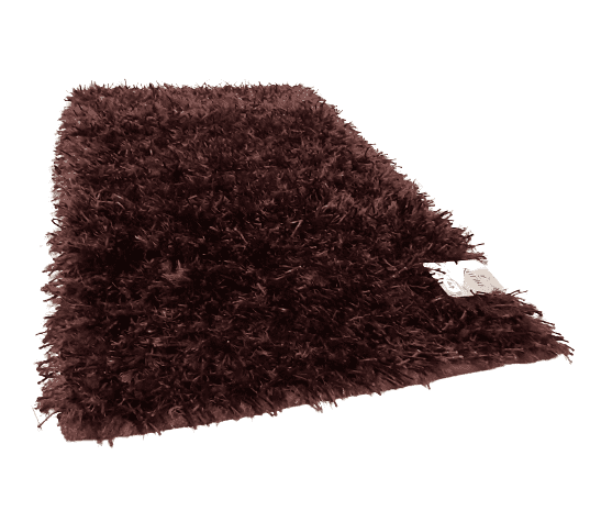 Alfombra marrón pelo 60 x 110 - 1