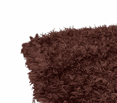 Alfombra marrón pelo 60 x 110 - 2