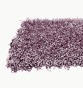 Alfombra malva pelo 60 x 110 - 1