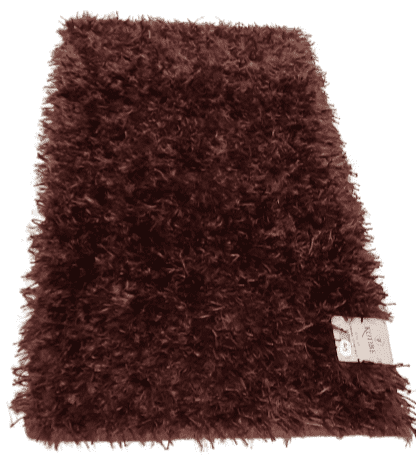 Alfombra pelo marrón 120 x 180
